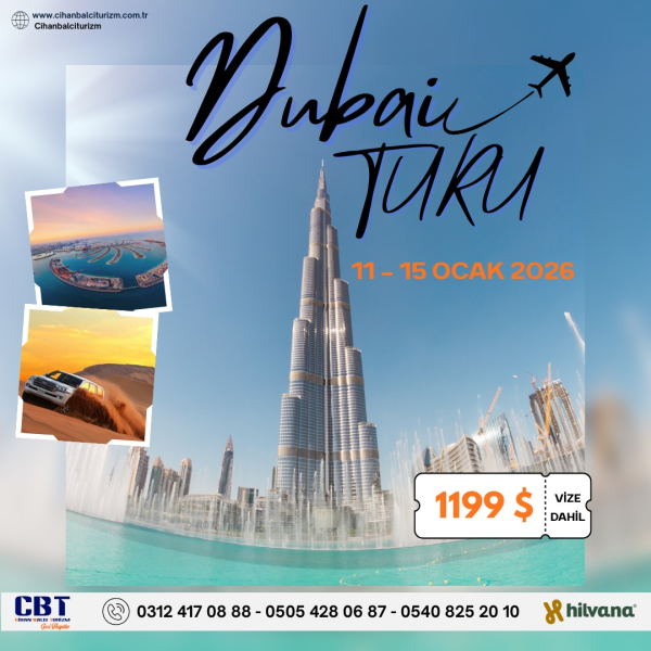 11 - 15 OCAK 2026  DUBAİ TURU