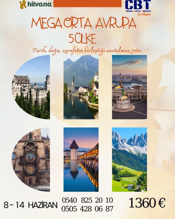 8 - 14 HAZİRAN 2026 MEGA ORTA AVRUPA TURU