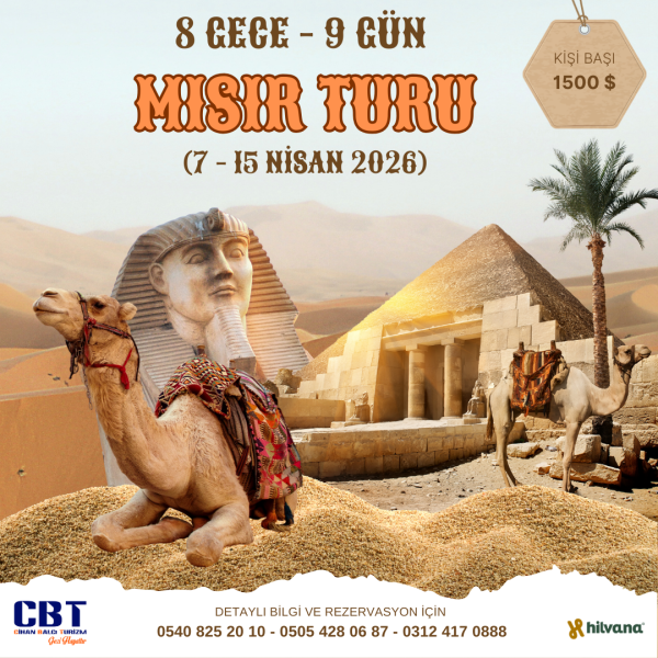 18 - 26 NİSAN 2026 MISIR TURU