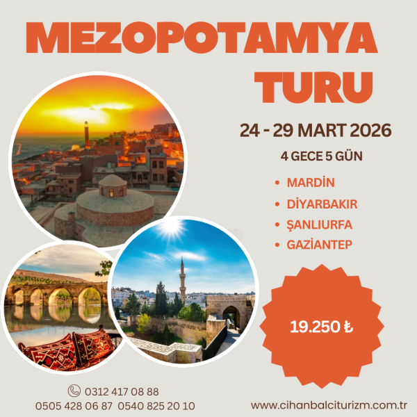 24 - 29 MART 2026 MEZOPOTAMYA TURU